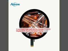 5 inch 1080*1080 MIPI 50 pin Trình hiển thị LCD hình tròn TFT với cảm ứng cho Smart Home