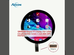 1080X1080 màn hình TFT tròn 350 Cd / M2 màn hình hình tròn 5 inch với giao diện MIPI