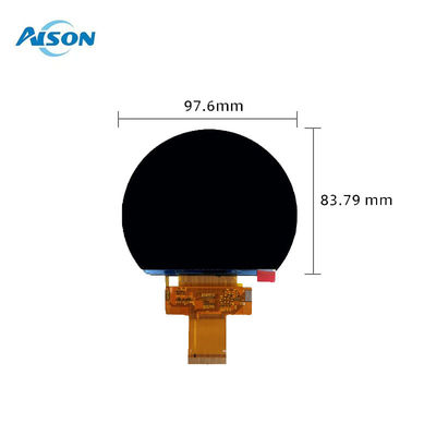 3.54 Inch Round TFT Display 800x640 TFT Display Panel Lamp Shape For Motorcycle Instrument