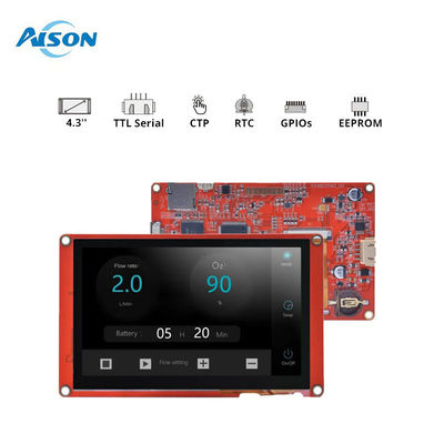 4.3 inch Nextion màn hình HMI thông minh 480x272 Touch Display Module 300 cd/m2