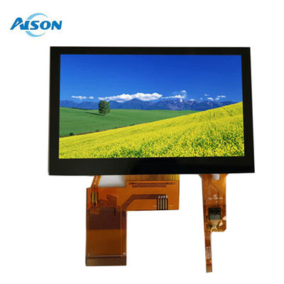 4.3 inch màn hình LCD 400 Cd/M2 IPS Capacitive Touch Screen 480x272