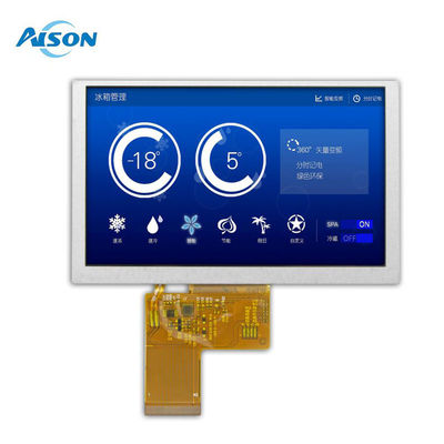 5 inch TFT LCD Module 800x480 Display 500 Cd/M2 RGB 24 Bit 40pin ILI6137 Và ILI5960 Driver IC